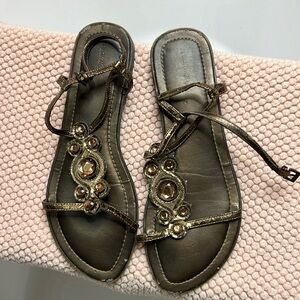 Copper sandals